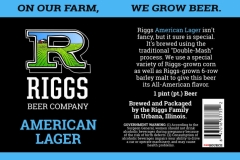 Riggs Beer Company - American Lager