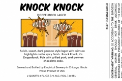 Empirical Brewery - Knock Knock Doppelbock