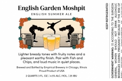 Empirical Brewery - English Garden Moshpit English Summer Ale