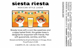 Empirical Brewery - Siesta Fiesta Mexican Style Lager