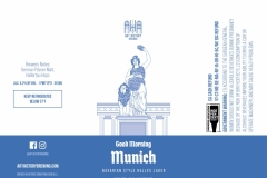 Art History Brewing - Good Morning Munich Bavarian Style Helles Lager