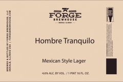 Forge Brewhouse - Hombre Tranquilo Mexican Style Lager