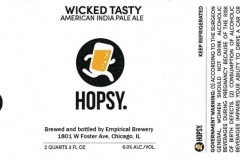 Empirical Brewery - Hopsy. Wicked Tasty American India Pale Ale