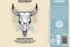 Sketchbook Brewing Co. - Defiant Roots Belgian Style Dubbel Aged In Few Blue Corn Bourbon Barrels