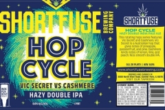 Short Fuse - Hop Cycle Vic Secret Vs Cashmere Hazy Double Ipa