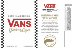 Goose Island Beer Co. - Vans Golden Lager