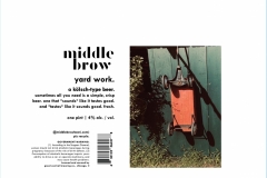 Middle Brow Beer Co. - Yard Work