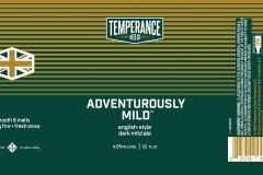 Temperance Beer Co. - Adventurously Mild