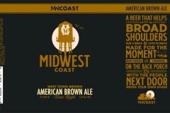 Midwest Coast Brewing Company - West Town Brown American Brown Ale