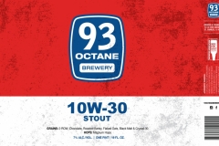 93 Octane Brewery - 10w-30 Stout