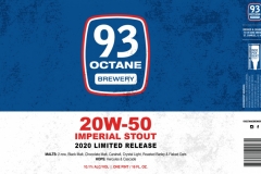 93 Octane Brewery - 20w-50 Imperial Stout 2020 Limited Release