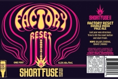 Short Fuse Brewing - Factory Reset Double Ipa