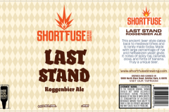 Short Fuse Brewing Company - Last Stand Roggenbier Ale