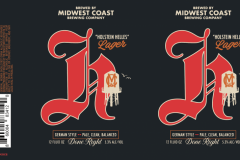 Midwest Coast Brewing Company - Holstein Helles Lager