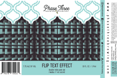 Phase Three Brewing Company - Flip Text Effect