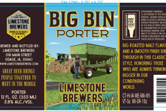 Limestone Brewers - Big Bin Porter