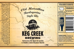 Keg Creek Brewing Company - Old Marathon Barleywine Style Ale
