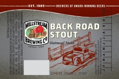 Millstream Brewing Co - Back Road Stout
