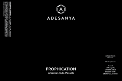Adesanya Mead, Resident Brewer - Prophication