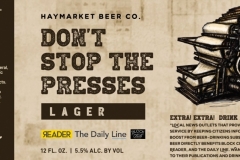 Haymarket Beer Company - Don't Stop The Presses