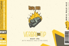 Verbal Tip - Verbal Tip Hazy Ipa With Mosaic And Citra Hops