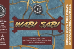 Disgruntled Brewing - Wabi-sabi - Japanese Style Lager