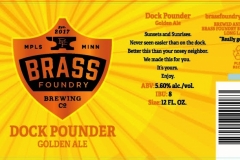 Brass Foundry Brewing - Dock Pounder Golden Ale