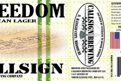 Callsign Brewing Company - Freedom American Lager