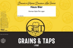 Grains & Taps - Haus Bier