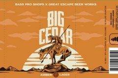 Great Escape Beer Works - Big Cedar Amber Lager